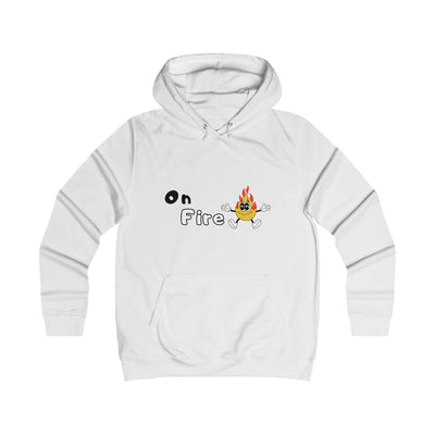 On Fire College Hoodie - Fun, Trendy, Casual Pullover for College Students, Summer Fest, Birthday Gift, Everyday Wear, Cool Outfit