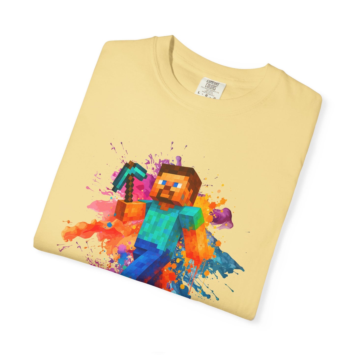 Colorful Gamer T-Shirt - Back to Different Minecraft Design