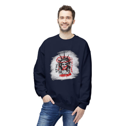 Freedom Statement Sweatshirt - Freiheitstatue muted but not unbroken