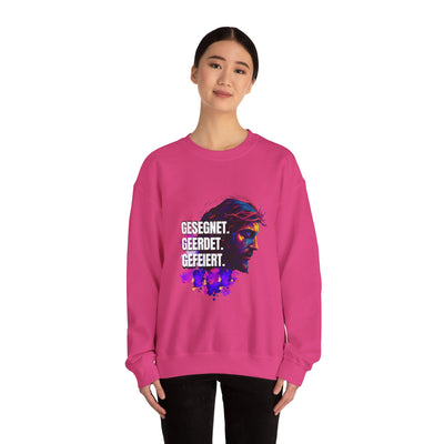 Sweatshirt Jesus- GESEGNET - GEERDET  - GEFEIERT