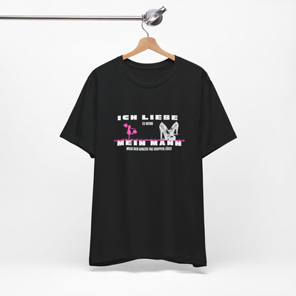 I Love My Husband "Shopping" Unisex Jersey Short Sleeve Tee