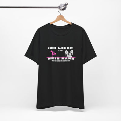Ich liebe mein Mann "Shopping" Unisex Jersey Short Sleeve Tee