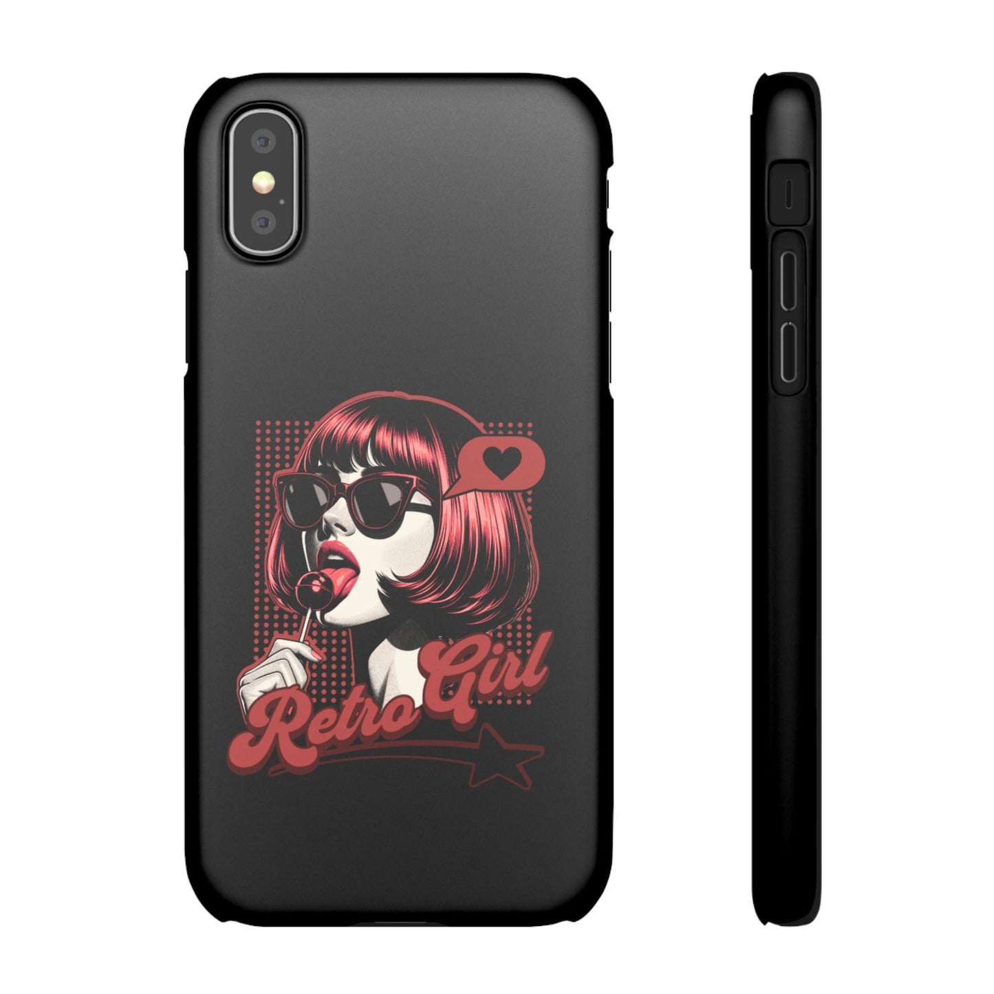 Retro Girl Snap Case Handyhülle