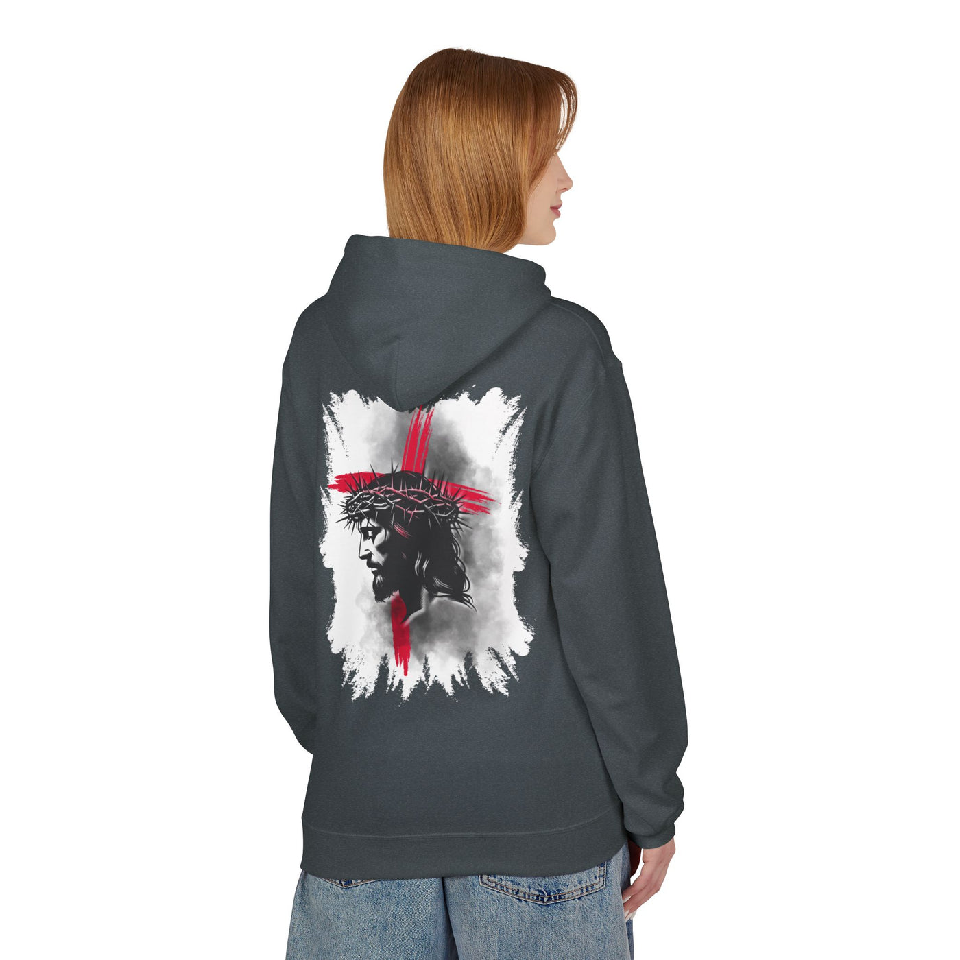 Faith-Inspired Hoodie: Blessed, Saved, Loved - Christian JESUS