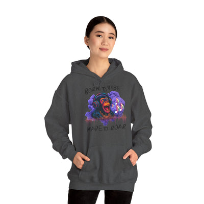Born to Vibe Unisex Heavy Blend™ Hooded Sweatshirt - Made to Roar Monkey - Monkey 