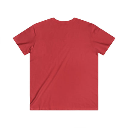 Men's Motivational Fitted V-Neck Tee - "Mach Laut Was Dich Leise Stark Macht"