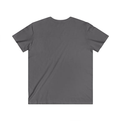 Men's Motivational Fitted V-Neck Tee - "Mach Laut Was Dich Leise Stark Macht"