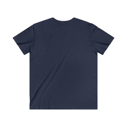 Men's Motivational Fitted V-Neck Tee - "Mach Laut Was Dich Leise Stark Macht"