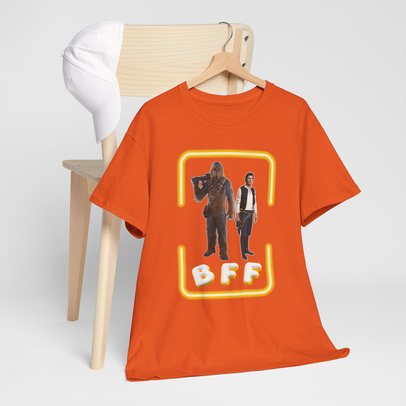 BFF Chewbacca &amp; Han Solo Unisex Heavy Cotton Shirt