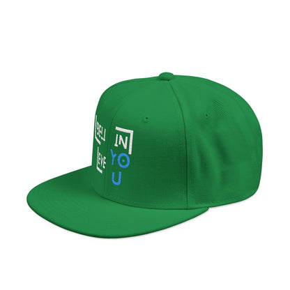 Motivational Snapback Hat - "Believe in You" Embroidery
