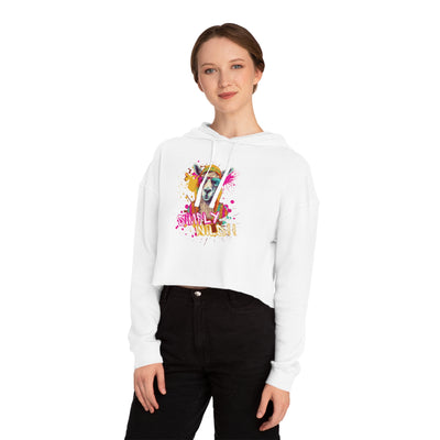 Urban Wilds Crop Hoodie - Colorful Graffiti Inspired Design