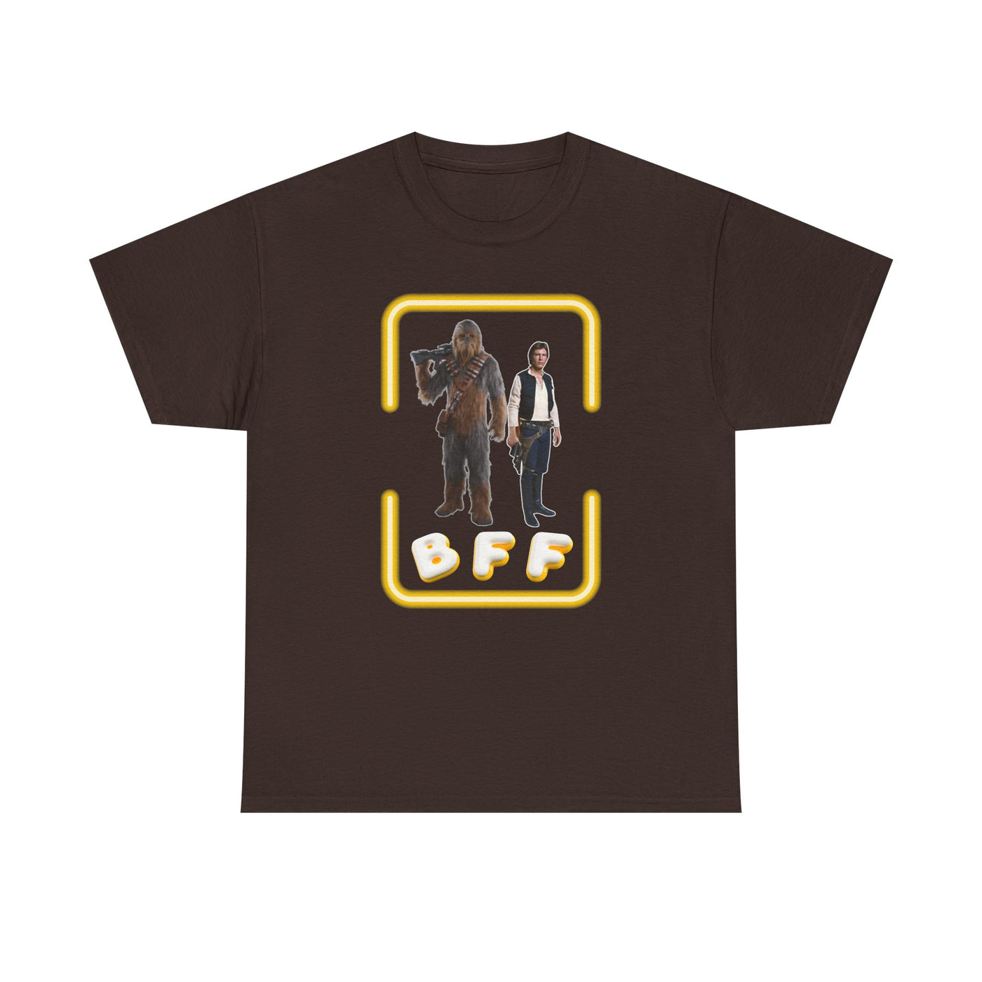 BFF Chewbacca &amp; Han Solo Unisex Heavy Cotton Shirt