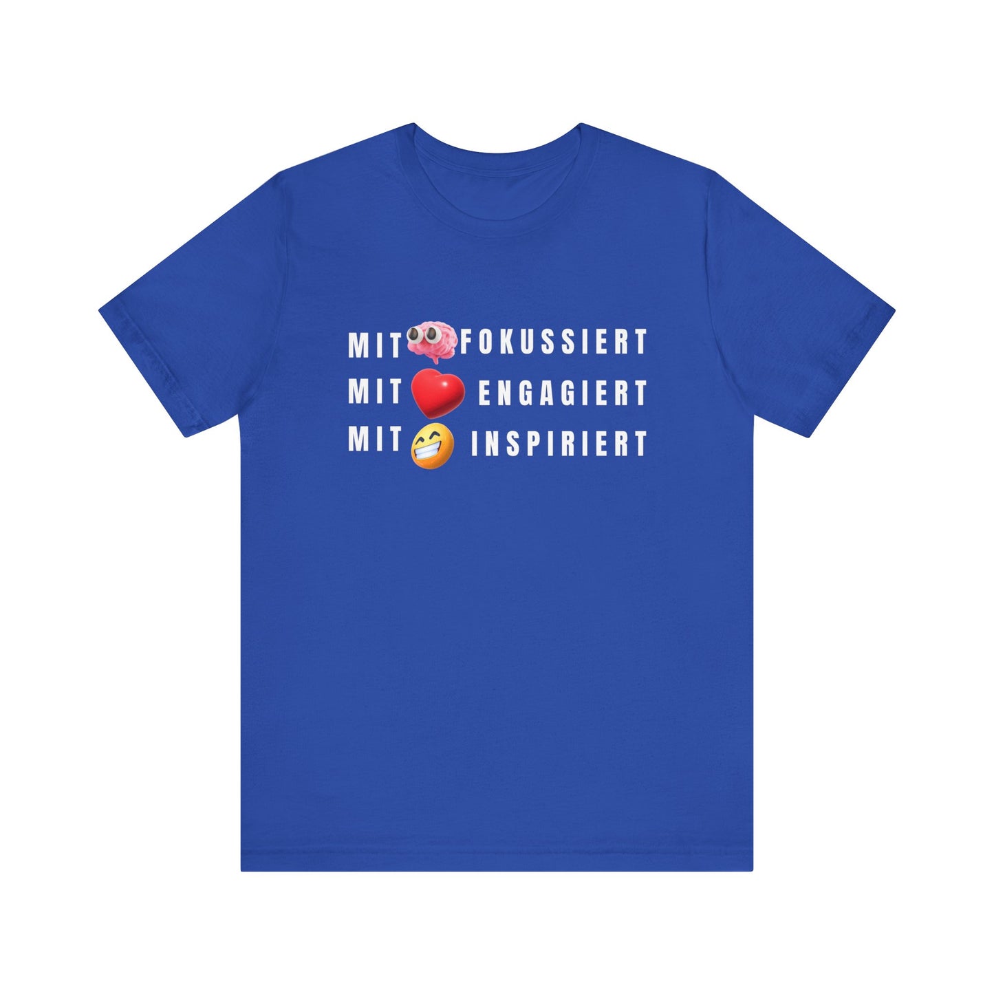 Inspirational Emoji T-Shirt Herz - Hirn - Humor - Heart - Mind - Humor