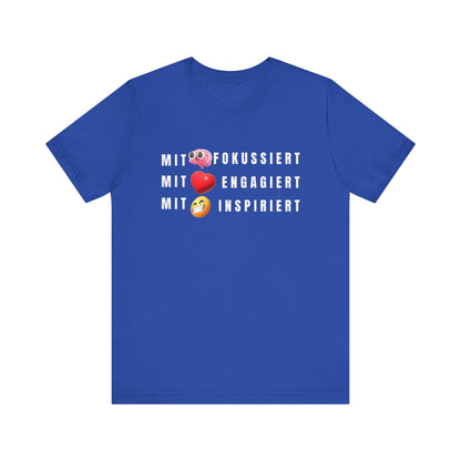 Inspirational Emoji T-Shirt Herz - Hirn - Humor - Heart - Mind - Humor