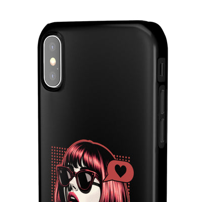 Retro Girl Snap Case Handyhülle