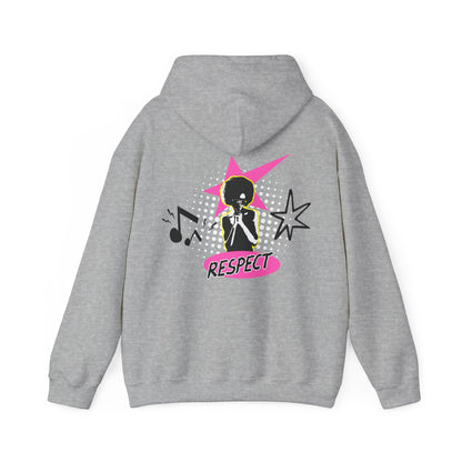 Respect Unisex Hooded Sweatshirt, Streetwear Hoodie