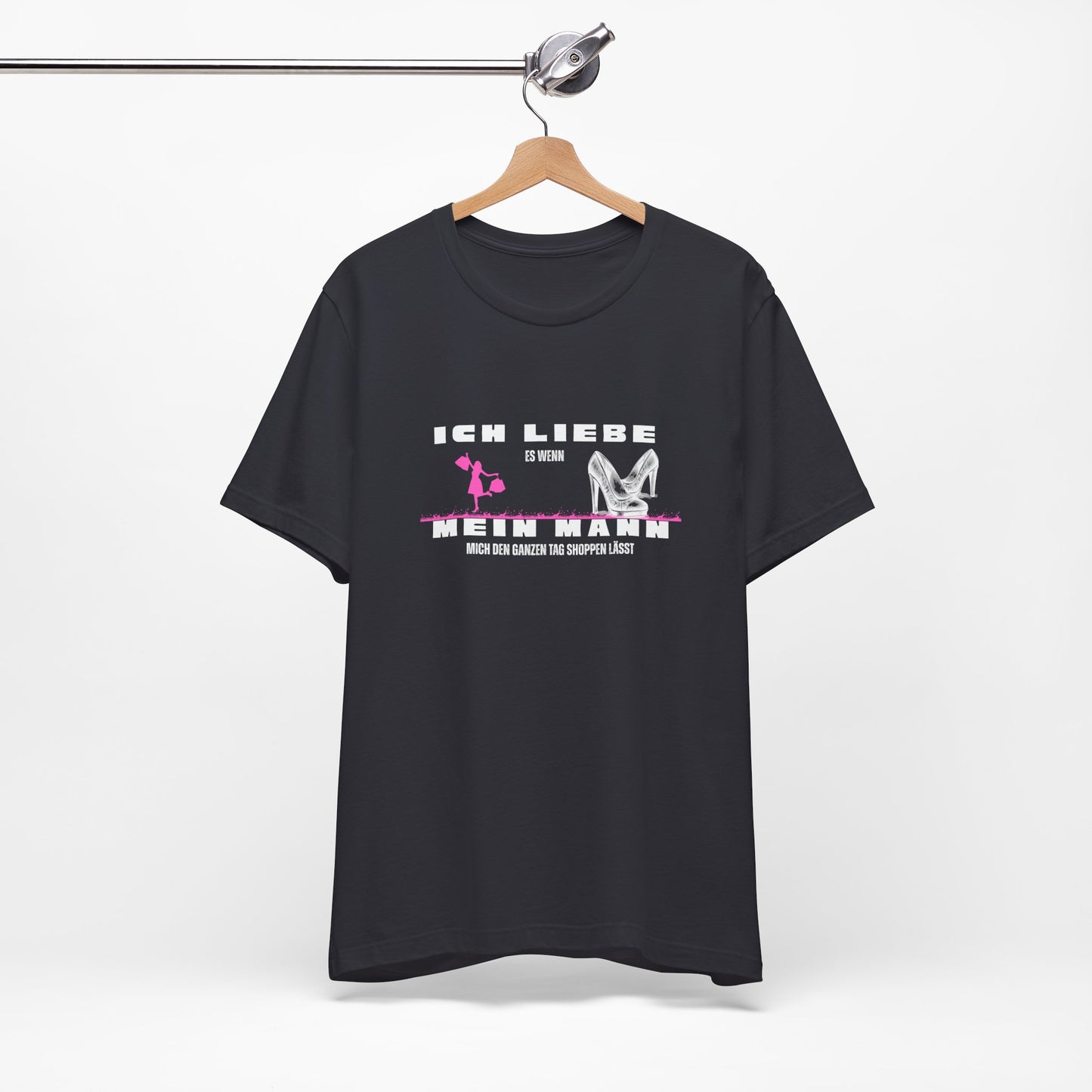 I Love My Husband "Shopping" Unisex Jersey Short Sleeve Tee