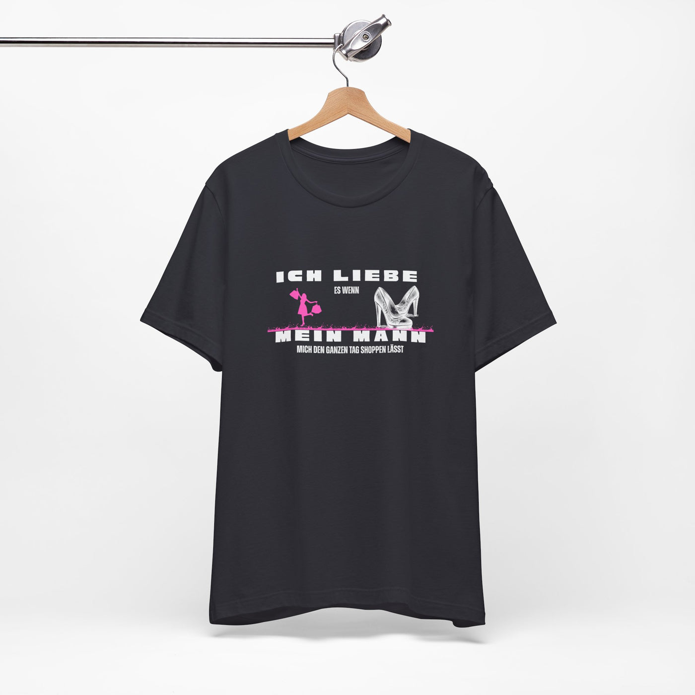 Ich liebe mein Mann "Shopping" Unisex Jersey Short Sleeve Tee