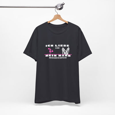 Ich liebe mein Mann "Shopping" Unisex Jersey Short Sleeve Tee