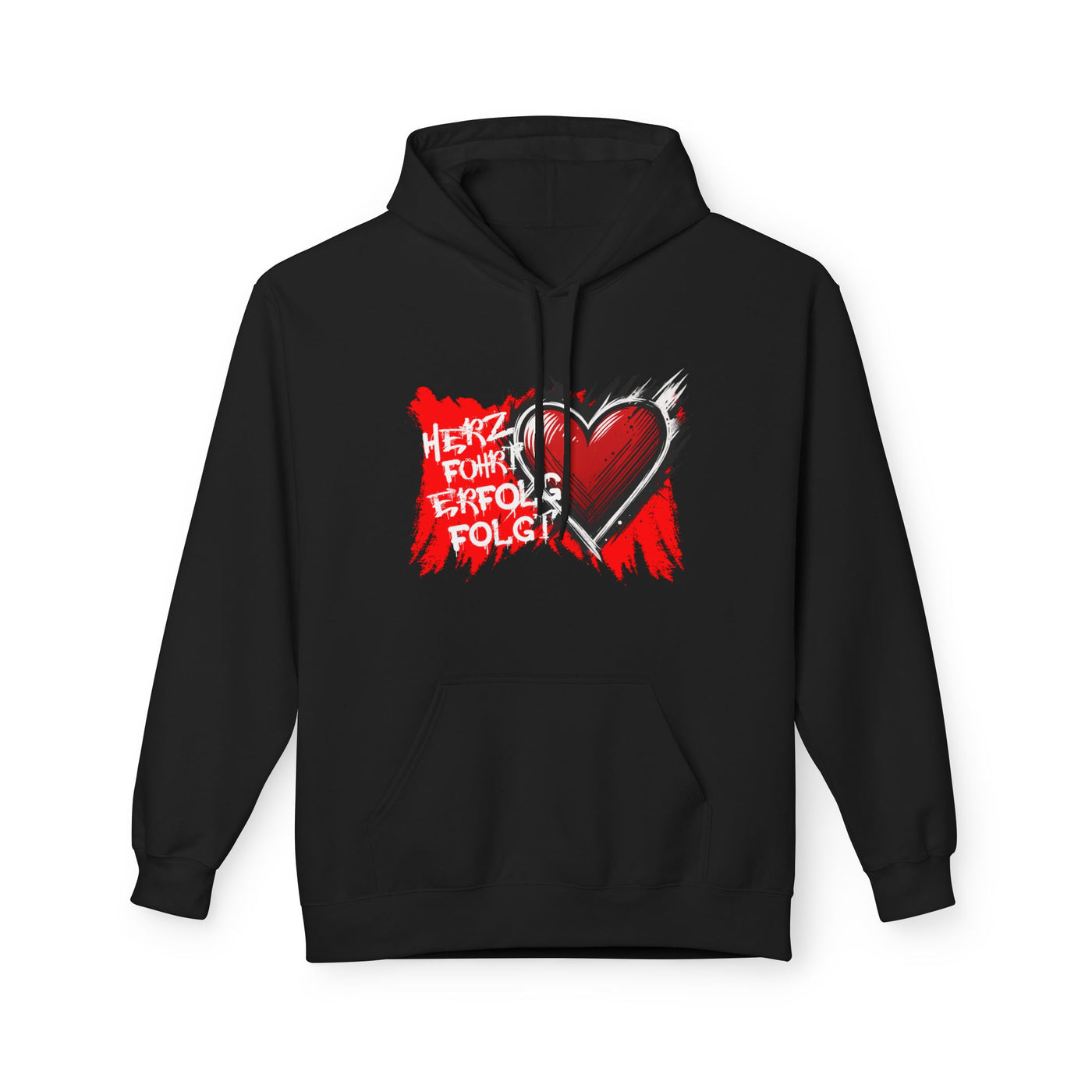 Herz führt Erfolg folgt Hoodie