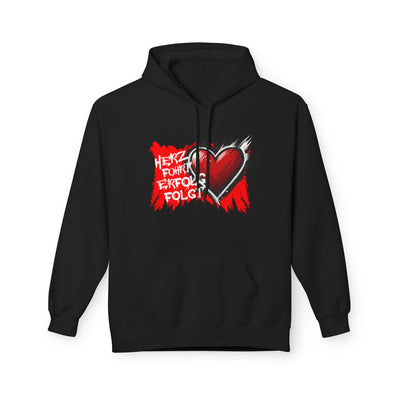 Herz führt Erfolg folgt Hoodie