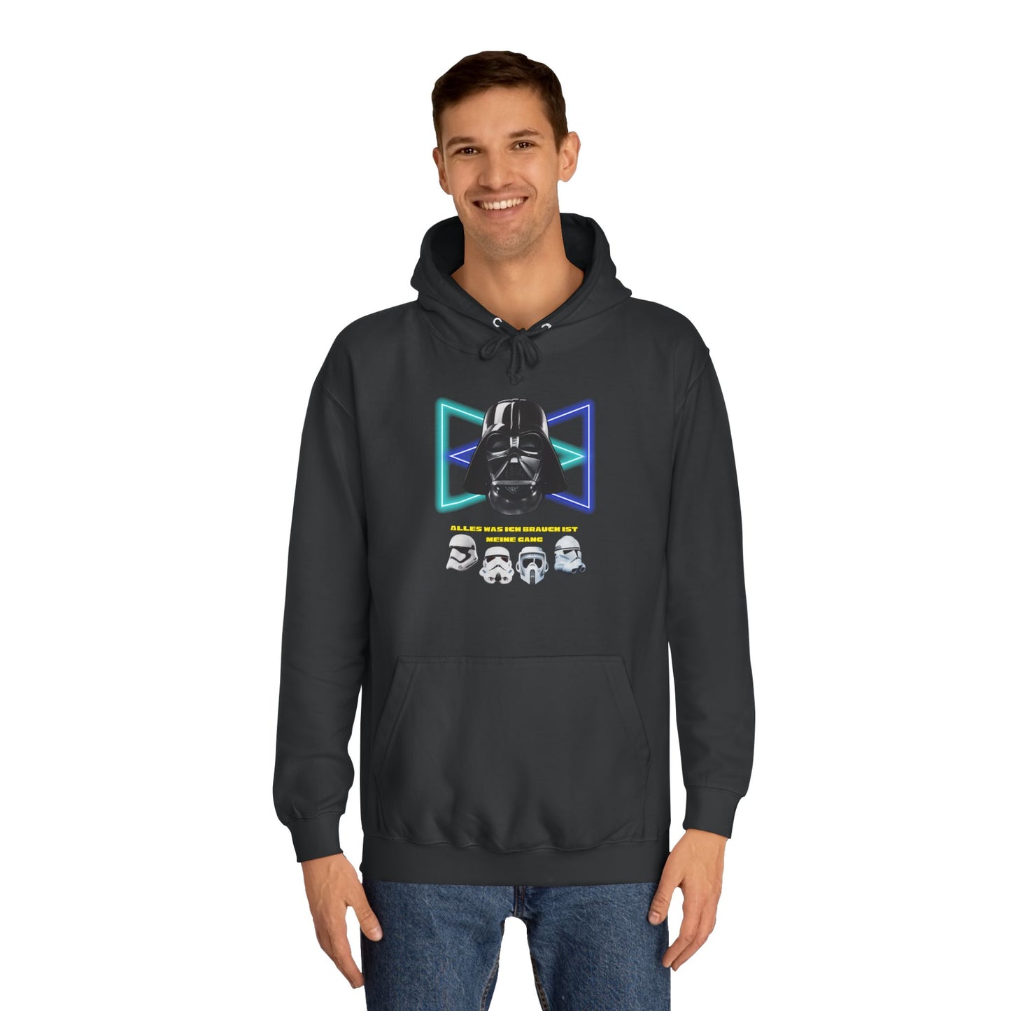 Star Wars unisex Hoodie - Darth Vader   - Alles was ich brauch ist meine Gang - beidseitig bedruckt