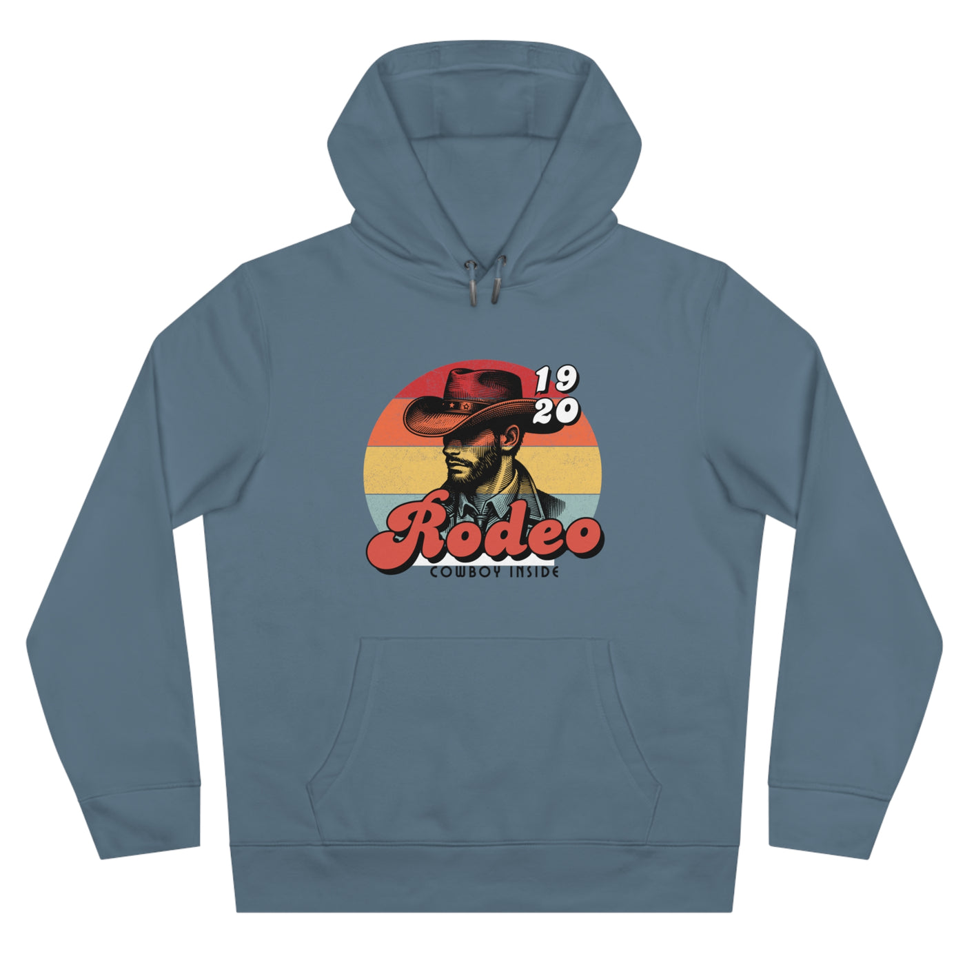 Retro Rodeo King Sweatshirt, Cowboy Hoodie, Western Apparel, Gift for Ranchers, Rodeo Fans, Cozy Hoodie for Men