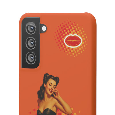 Retro Pin-Up - Handyhülle - Snap Case - Bold 'Wow' Design