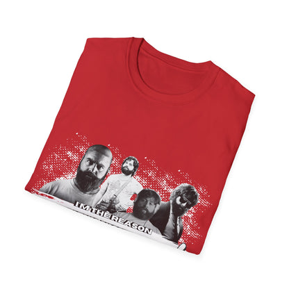 I am the reason why this night...Retro Graphic Unisex Softstyle T-Shirt - Hangover Alan