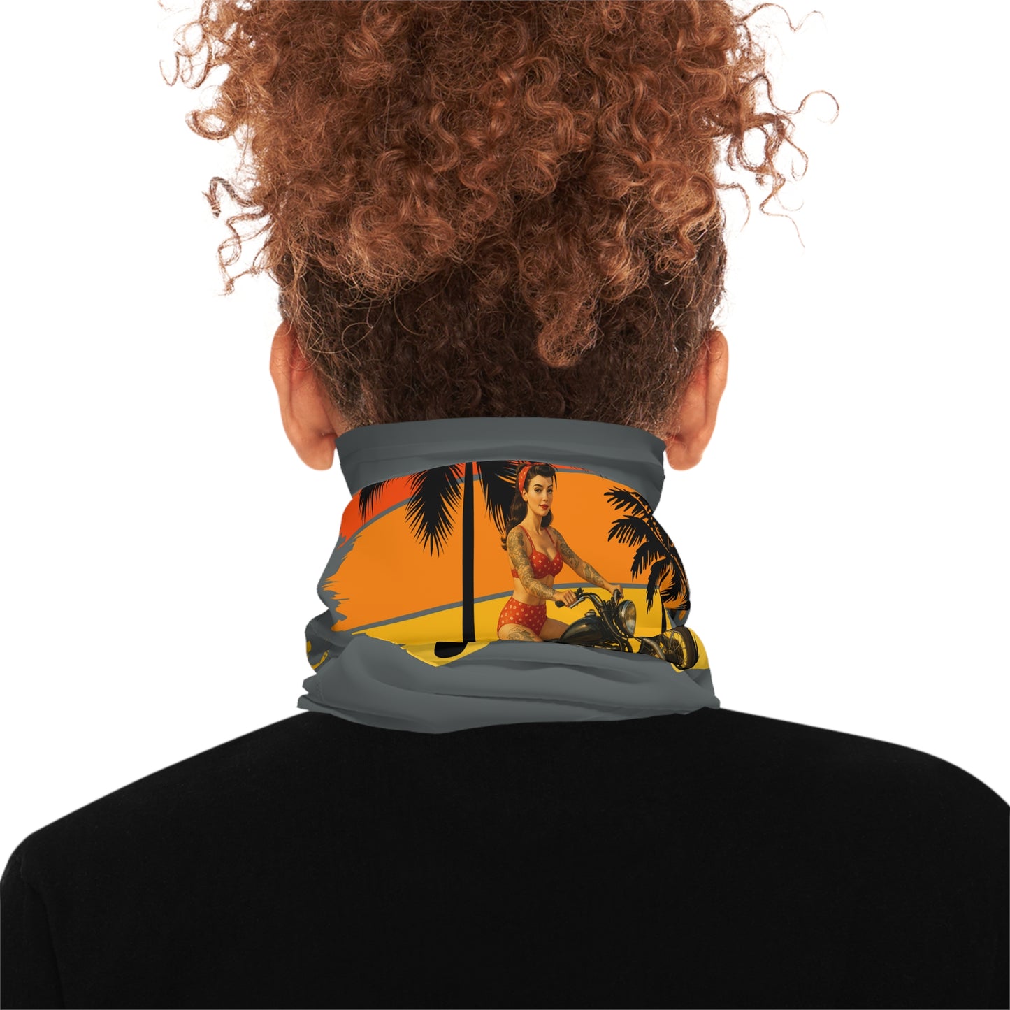 Motorcycle Beach Vibe Neck Gaiter, Biker Fashion,