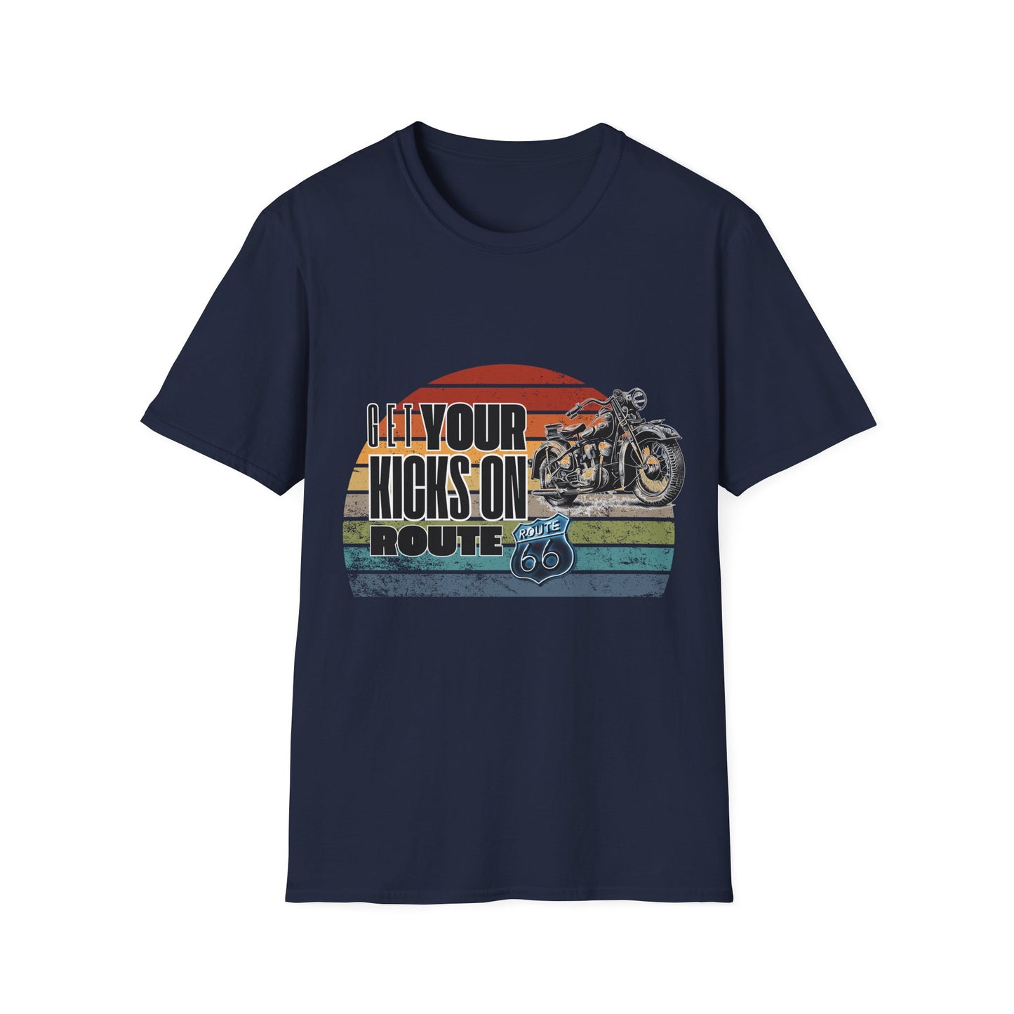 Retro Motorcycle Adventure Hoodie - 'Get Your Kicks On Route 66'