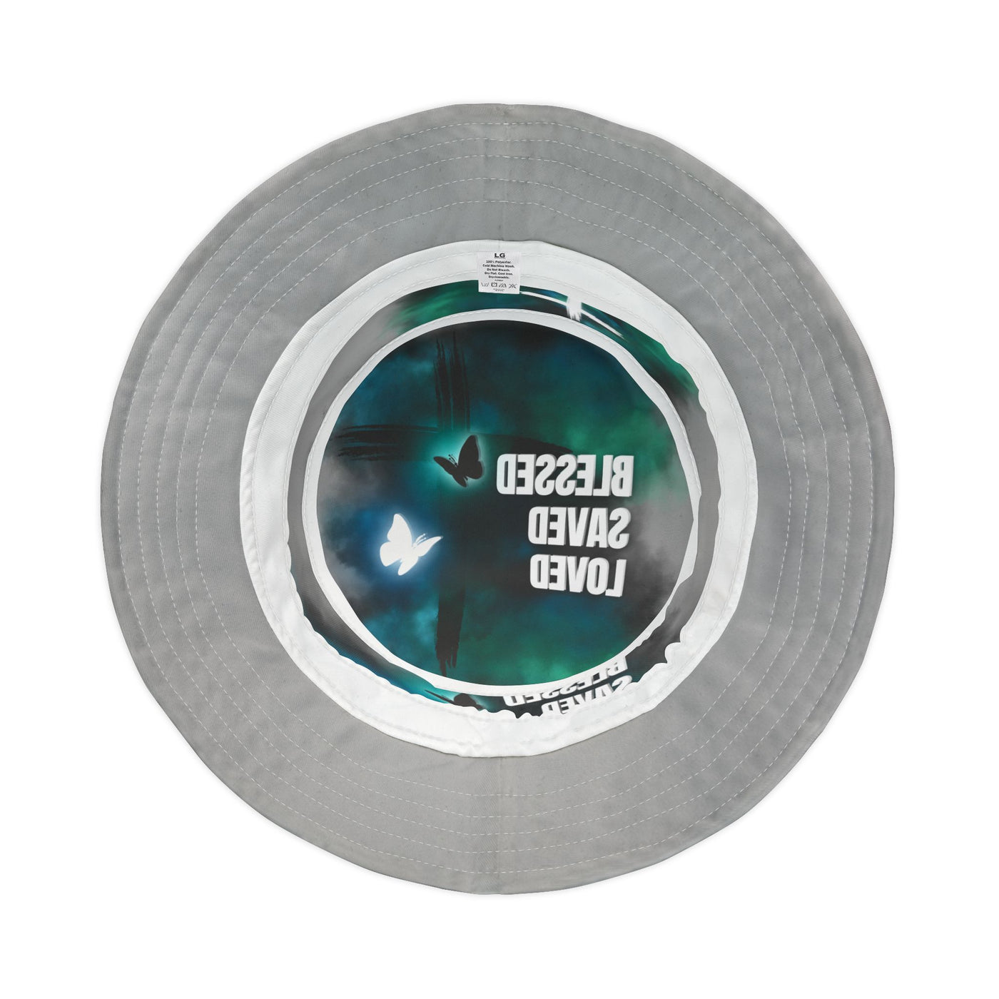 Blessed Saved Loved - Christian - Christlich - Jesus - Gott Hat- Fischerhut