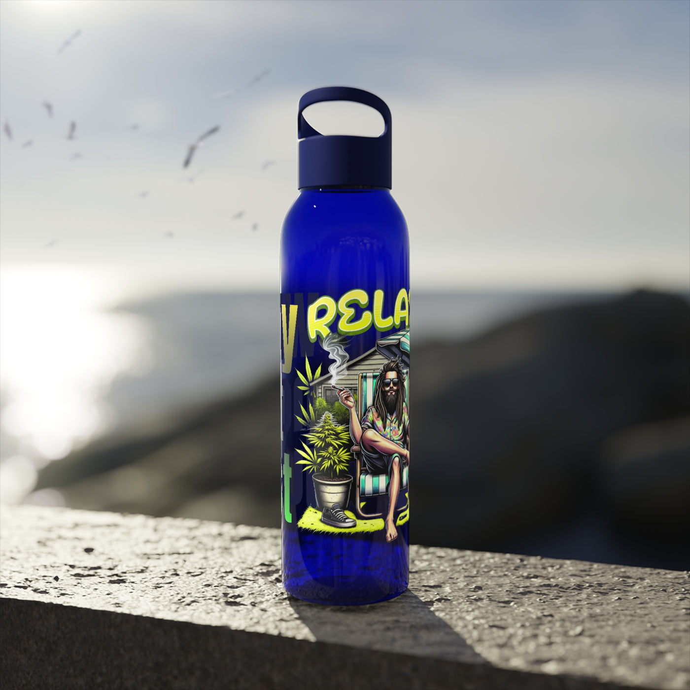 Chic Water Bottle -Wasserflasche  Why not just relax