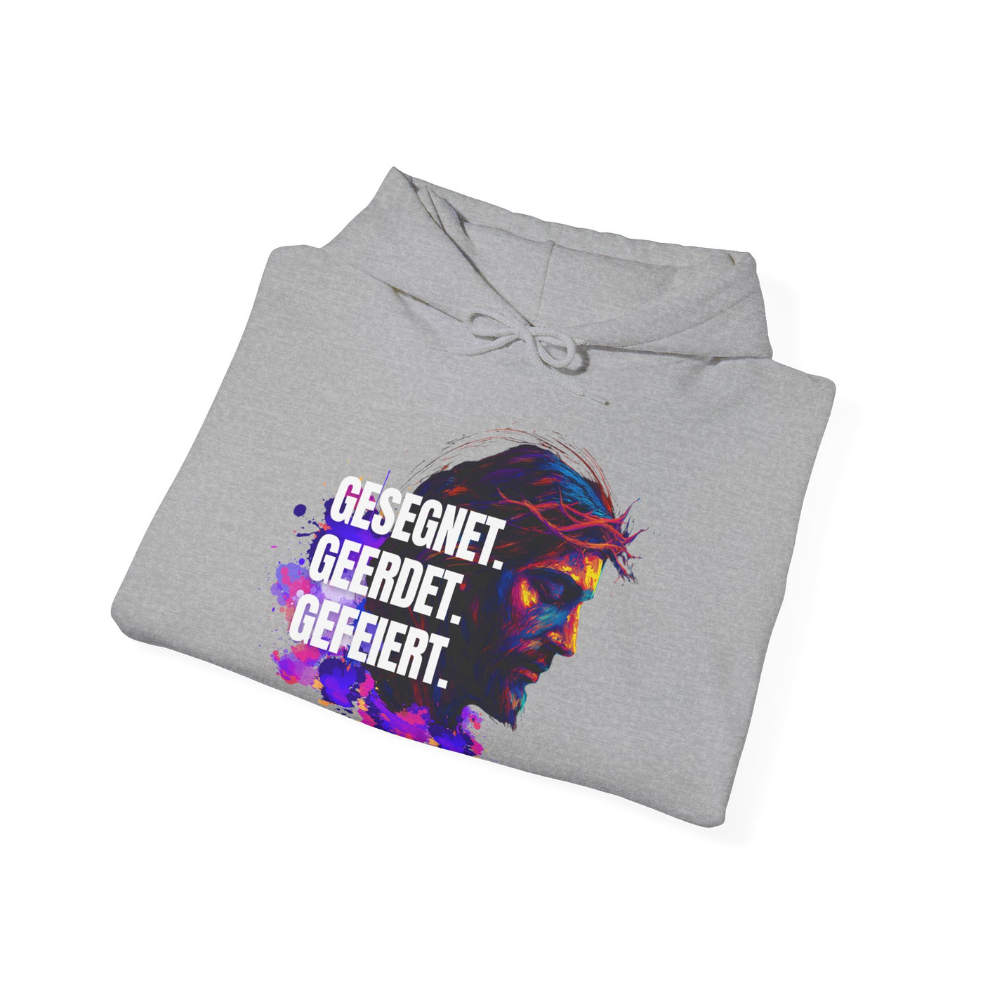 Jesus Colorful - with saying Blessed- Grounded - Celebrated