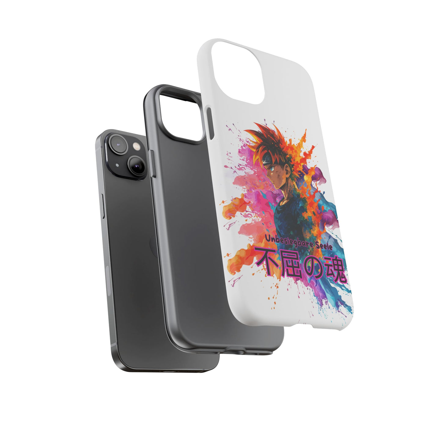 "unbesiegbare Seele" Tough Cases - Colorful Anime Phone Case Handyhülle