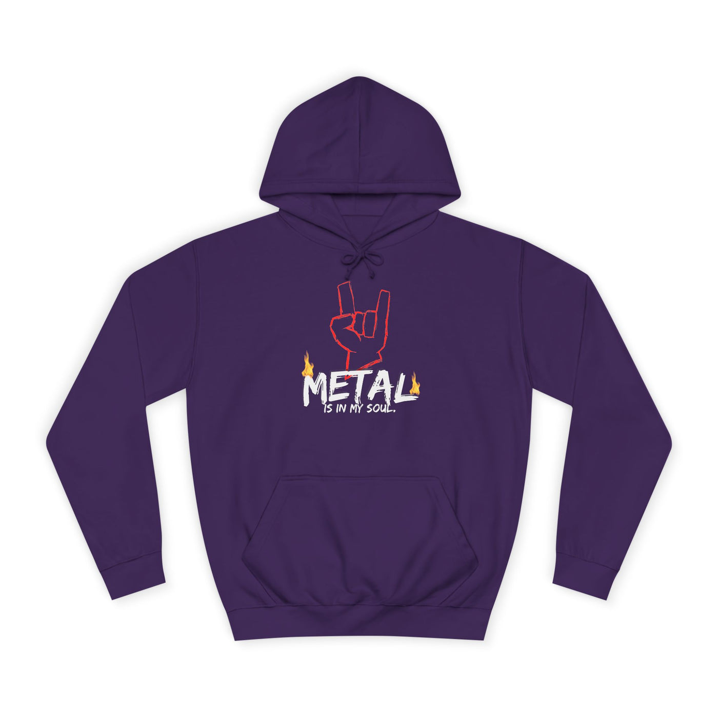 "Metal" Music Unisex College Hoodie