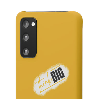 Handyhülle gelbe - Yellow Snap Case - 'Think BIG' for Motivated Individuals