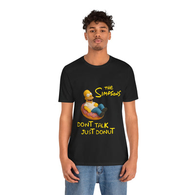 The Simpsons Donut Lover Tee - Funny Graphic T-Shirt -unisex
