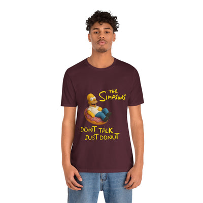 The Simpsons Donut Lover Tee - Funny Graphic T-Shirt -unisex