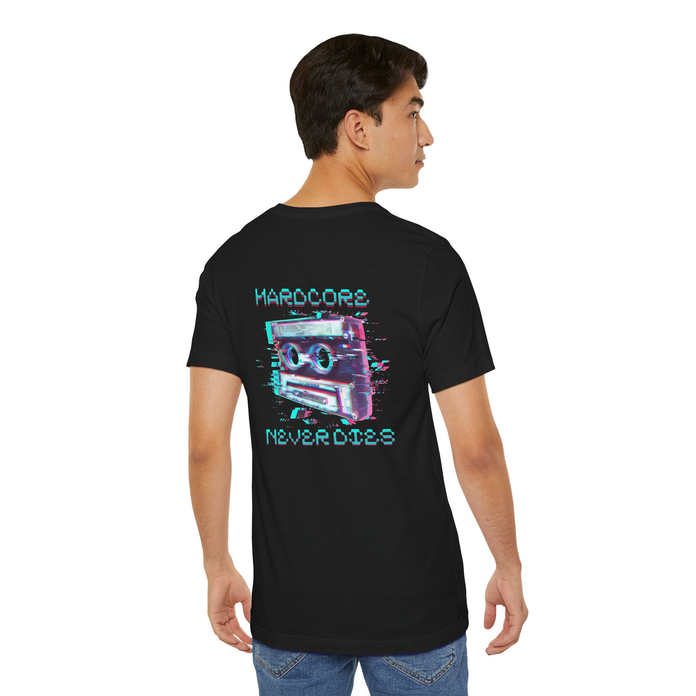 Techno - Hardcore Never Dies - Retro Graphic Tee, 90s Aesthetic Shirt unisex