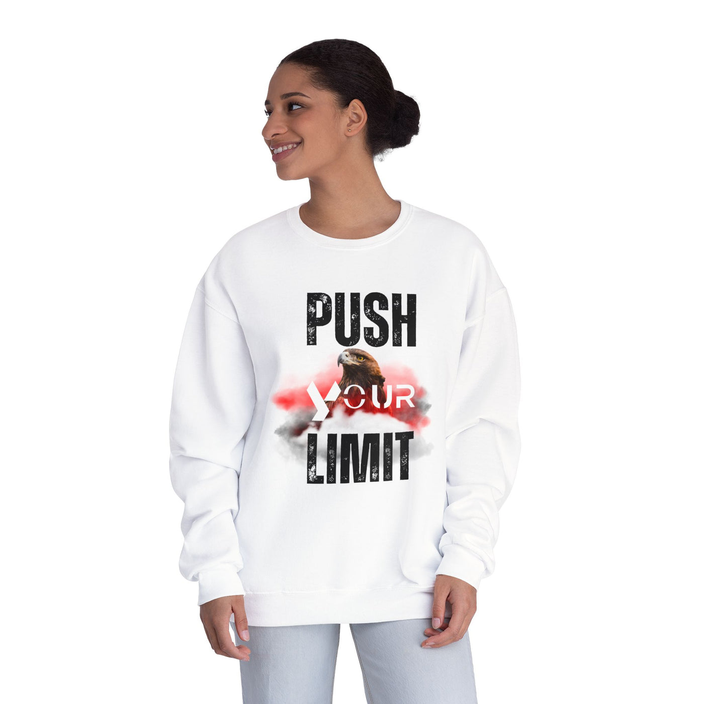 Motivational Crewneck Sweatshirt - "Push Your Limit" 