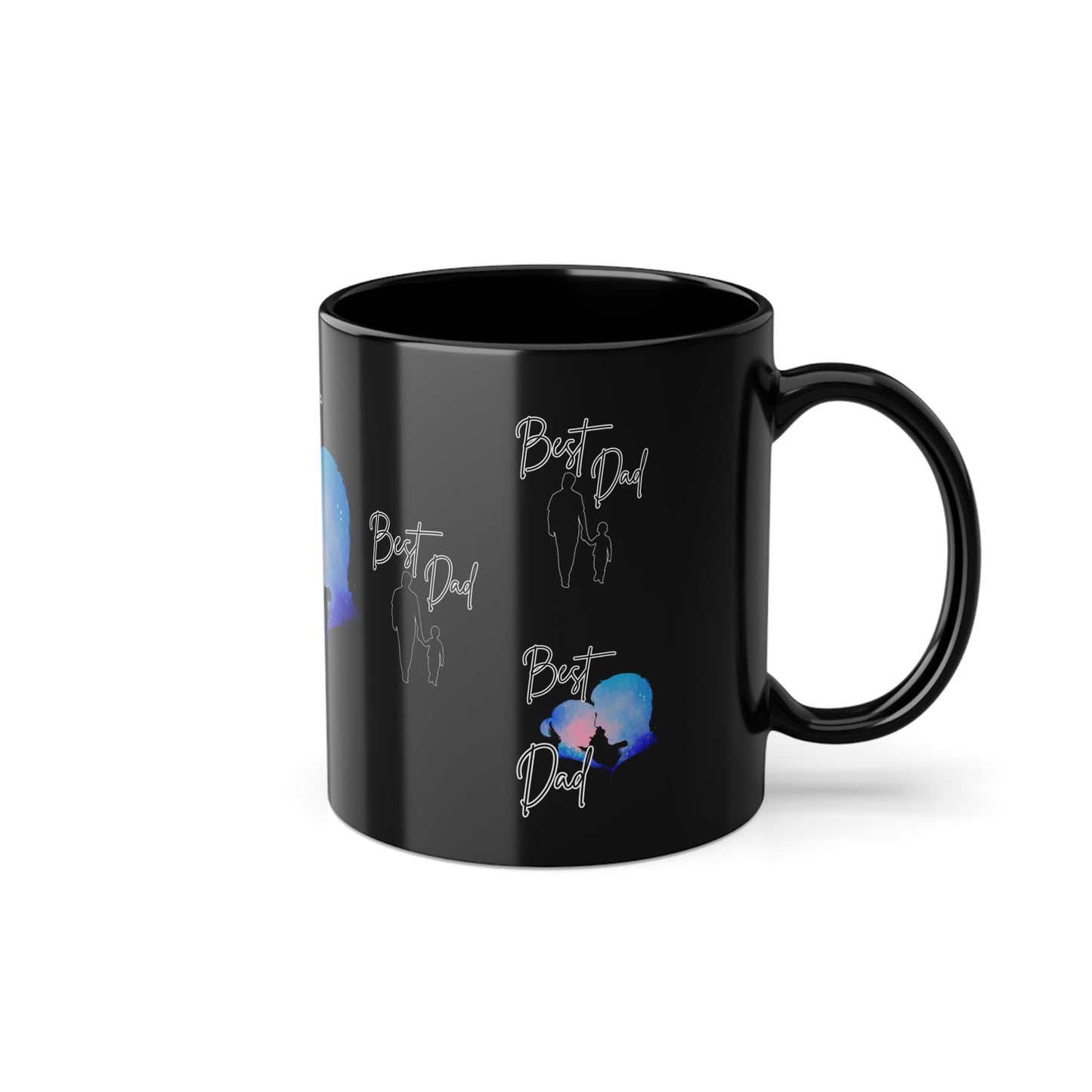 Best Dad Tasse black Coffee Mug  Cup Tasse fürs Herz