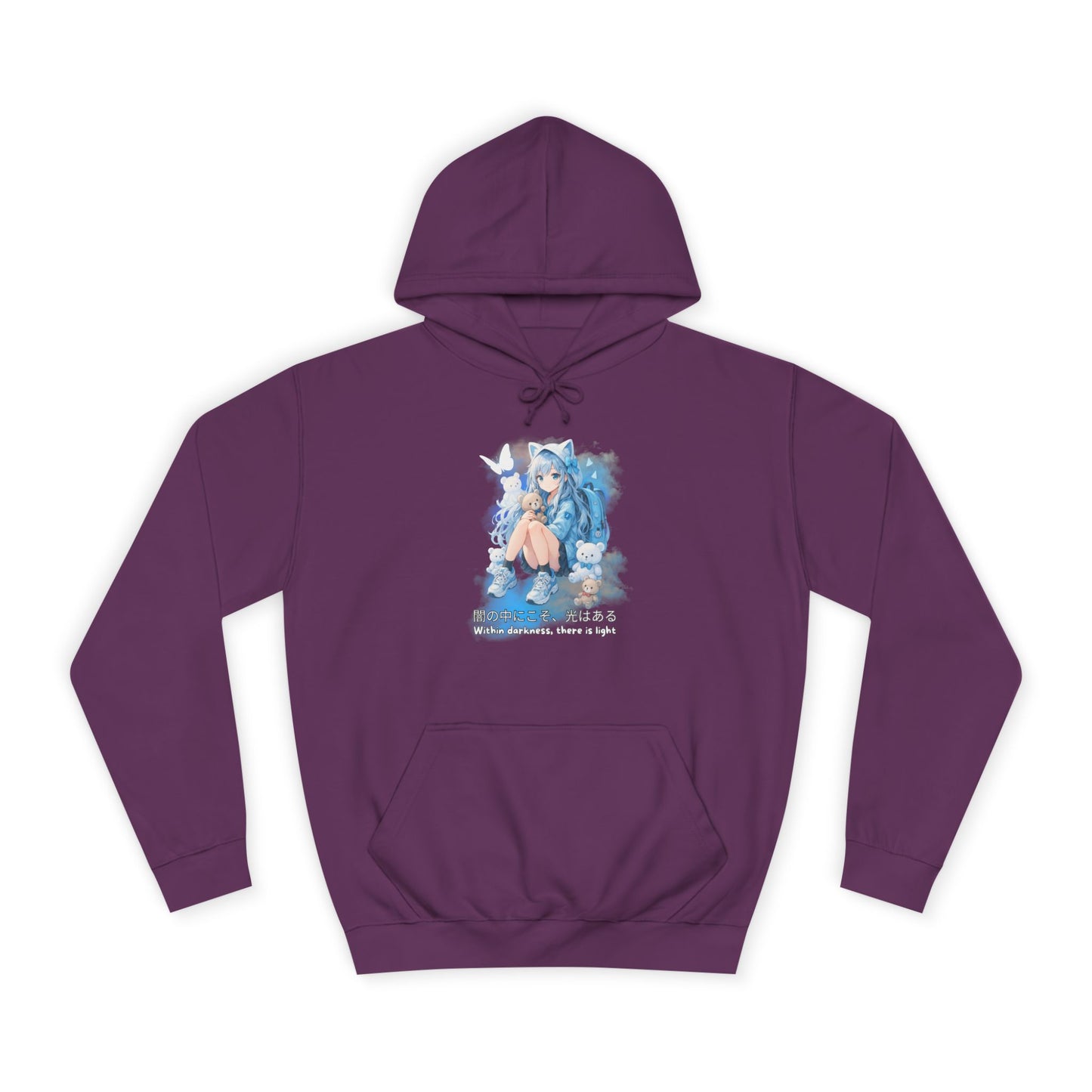 Hoodie, Anime Sweatshirt "Within darkness there is a light"