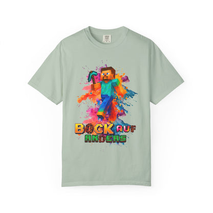 Colorful Gamer T-Shirt - Back to Different Minecraft Design