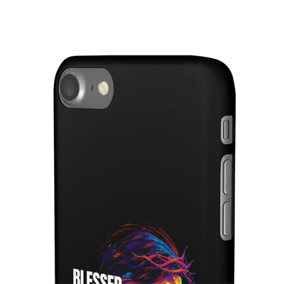 Blessed Saved loved - Snap Case - Jesus