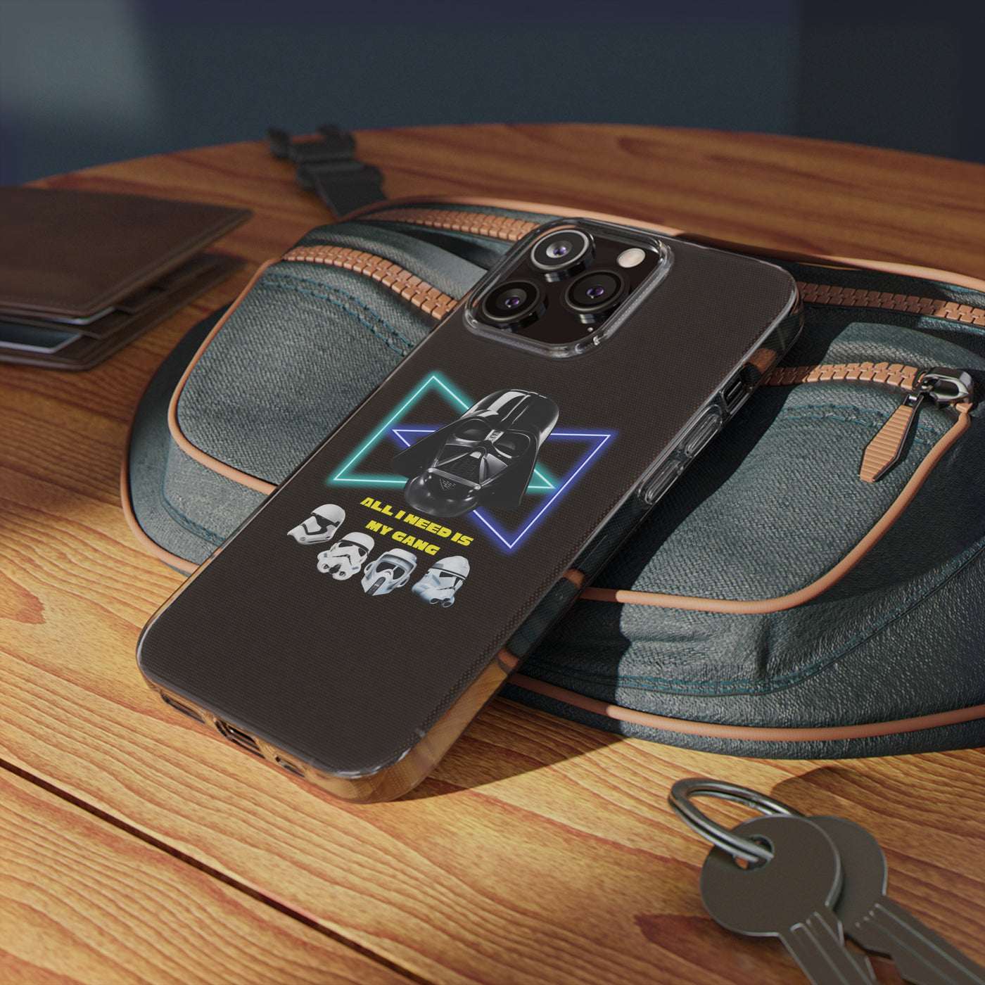 Handyhülle Darth Vader Phone Case, Star Wars Clear Silicone Phone Cover,  All I Need Is My Gang