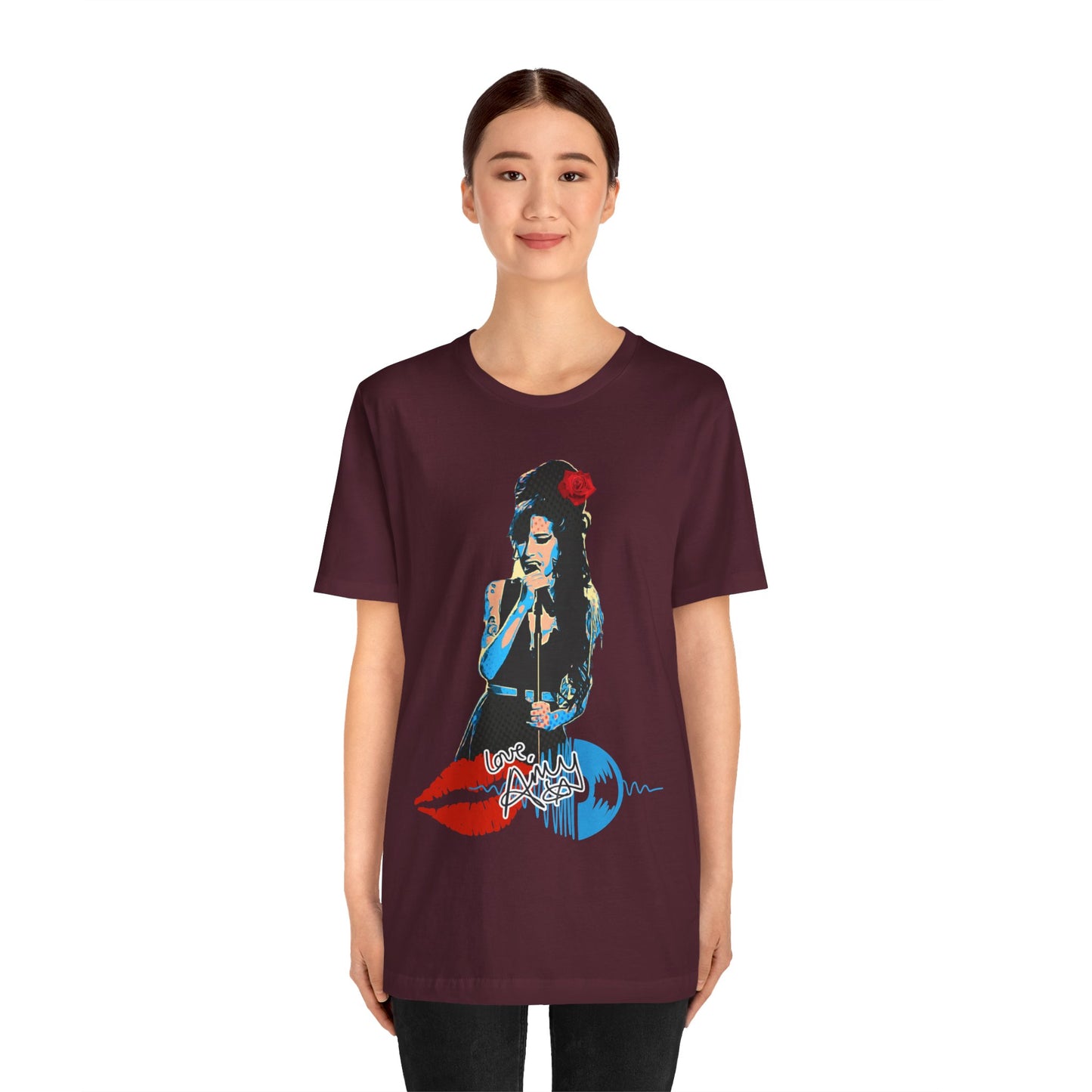 Amy Vintage-Inspired Music Lover's e T-Shirt