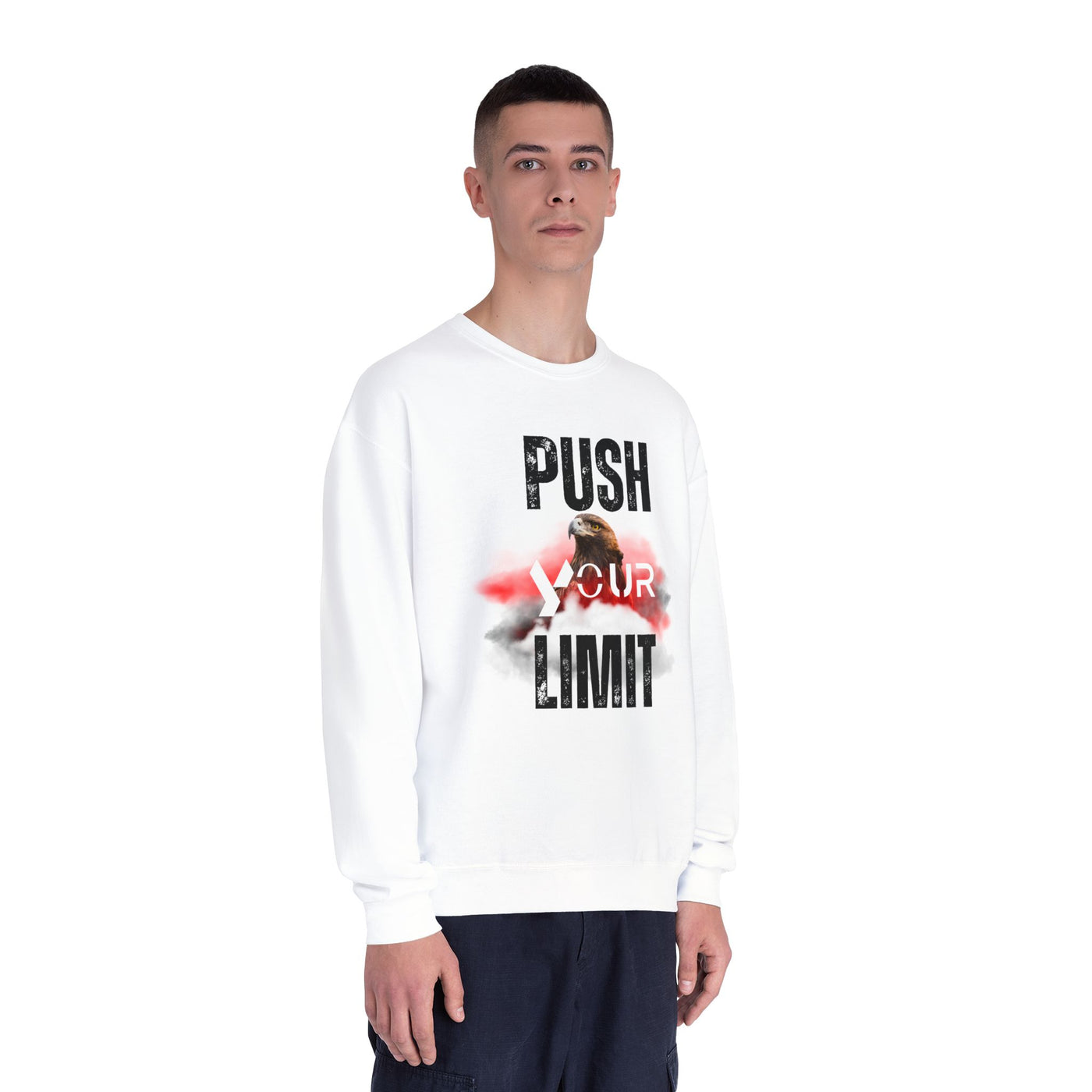 Motivational Crewneck Sweatshirt - "Push Your Limit" 