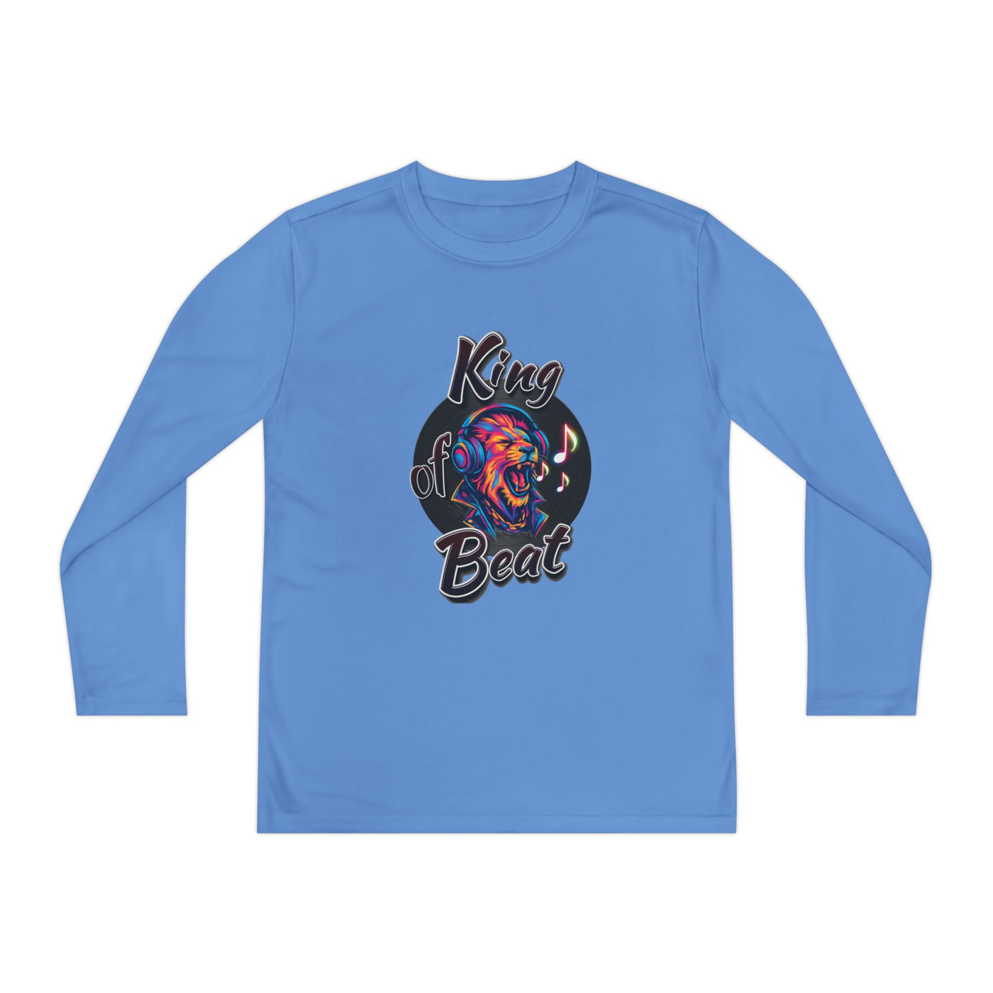 King of Beat Youth Long Sleeve Tee - Perfect for Young Musicians! 