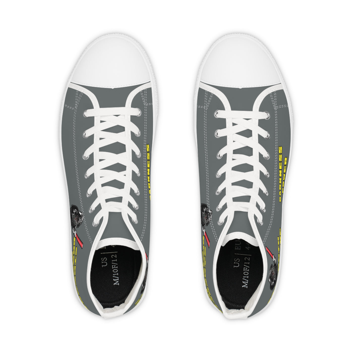 Men's High Top Sneakers with Motivational Quote - starwars